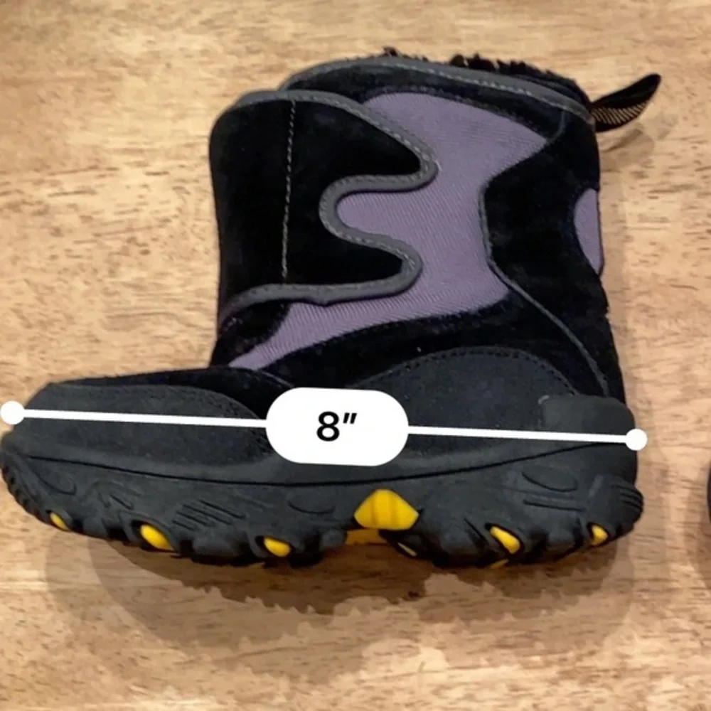 Vintage‎ Gap Youth Size 12 Thinsulate Black/Gray Snow Boots